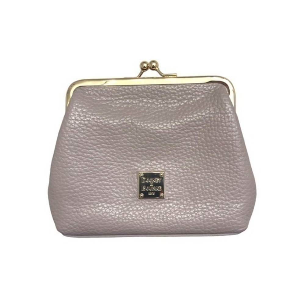 Dooney & Bourke gray kisslock clutch mini bag